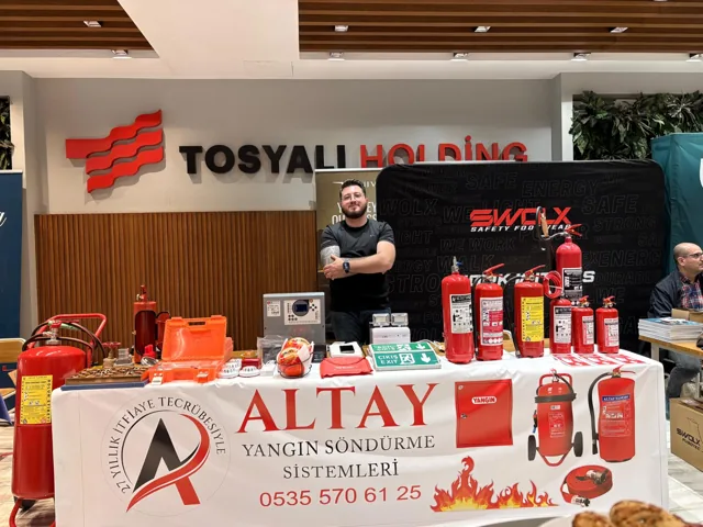 Altay Yangın tanıtım standı